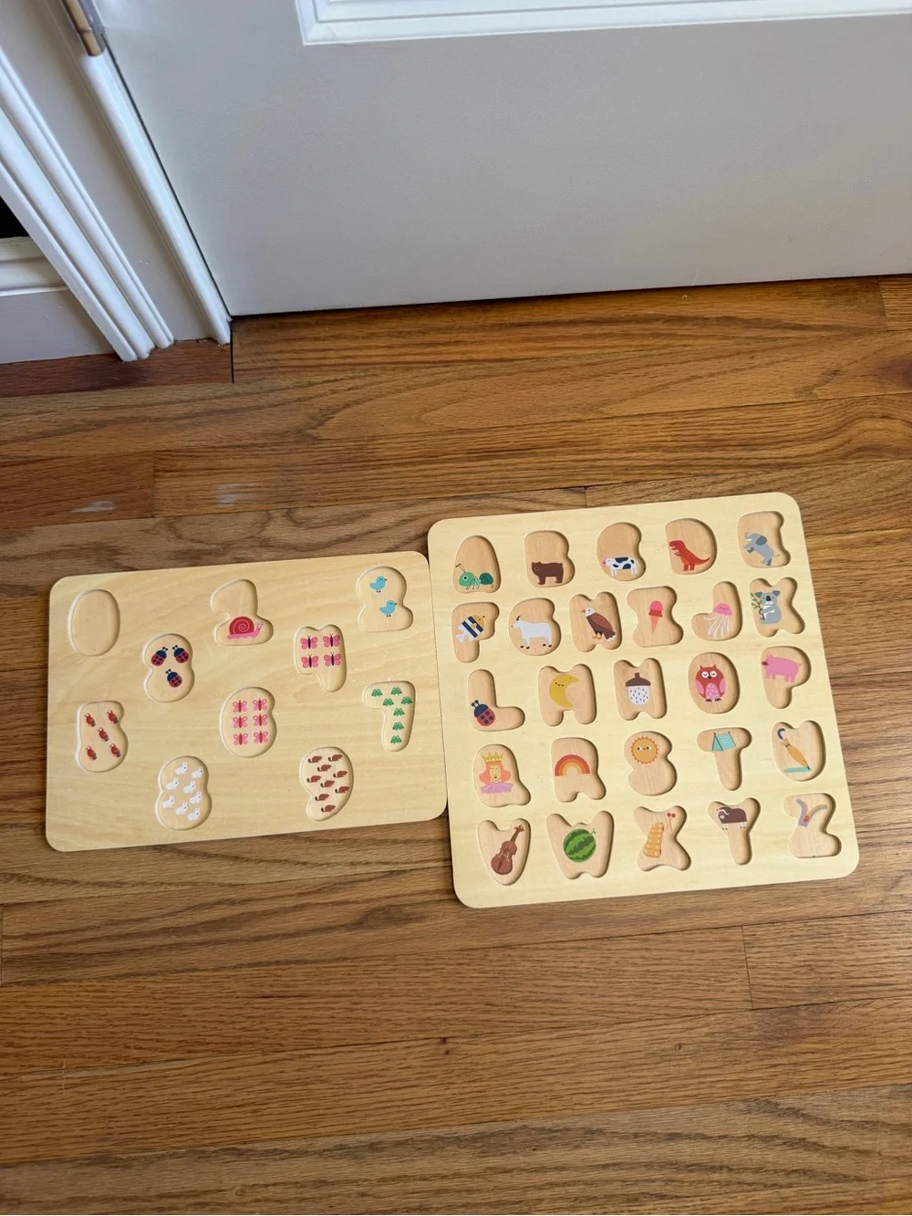 Gigglescape Wooden Alphabet & Number Puzzles